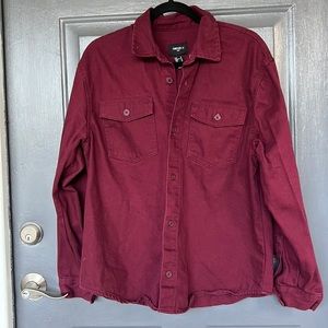 Forever 21 men’s medium maroon button-down and/or Shacket. Like brand new.